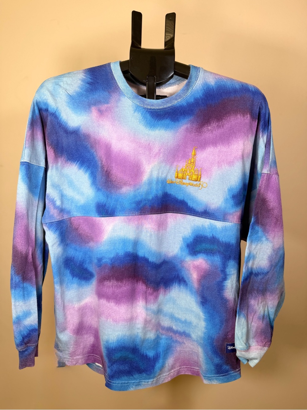 Disney World 50th Anniversary Grand Finale Spirit Jersey Tie Dye Gold Castle XS